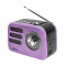 Радиоприемник трёхдиапазонный RITMIX RPR-033 LAVENDER, Bluetooth v.5.3, USB флэш/microSD, MP3, вход Радиоприемник трёхдиапазонный RITMIX RPR-033 LAVENDER, Bluetooth v.5.3, USB флэш/microSD, MP3, вход