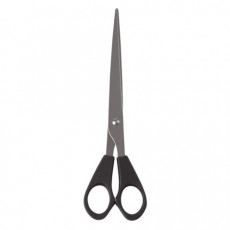 Ножницы STAFF Basic, 180 мм, чёрные, ПВХ чехол с европодвесом, 236939 Ножницы STAFF Basic, 180 мм, чёрные, ПВХ чехол с европодвесом, 236939
