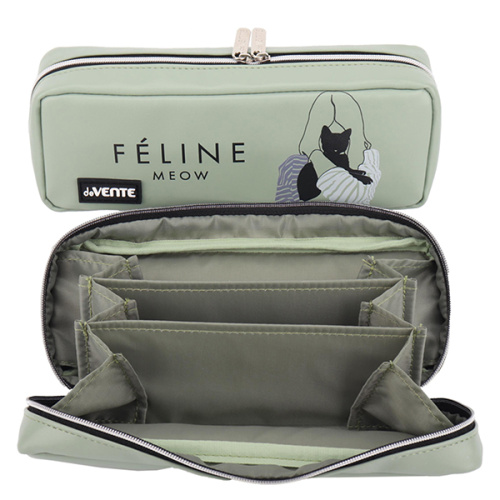 Пенал "deVENTE. Feline Meow" 210x90x50 мм прямоугольный, износостойкая искусственная кожа, прямоугол