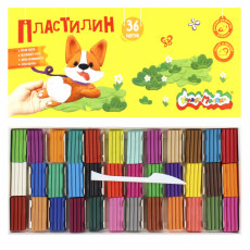 Пластилин Каляка-Маляка 36 цв. 540 г ассорти