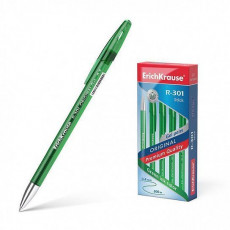 Ручка гелевая ErichKrause R-301 Gel Stick Original 0.5, цвет чернил зеленый (в коробке по 12 шт.)