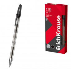 Ручка гелевая ErichKrause® R-301 Classic Gel Stick 0.5, цвет чернил черный (в коробке по 12 штук)