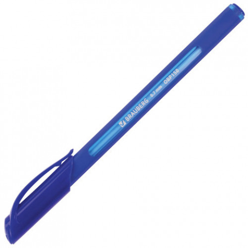 Ручка шариковая масляная BRAUBERG Extra Glide Soft Blue, СИНЯЯ, узел 0,7 мм, линия письма 0,35 мм, 142926