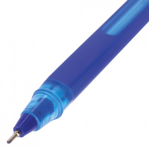 Ручка шариковая масляная BRAUBERG Extra Glide Soft Blue, СИНЯЯ, узел 0,7 мм, линия письма 0,35 мм, 142926