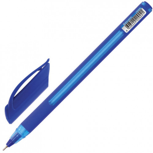 Ручка шариковая масляная BRAUBERG Extra Glide Soft Blue, СИНЯЯ, узел 0,7 мм, линия письма 0,35 мм, 142926