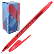 Ручка шариковая ErichKrause R-301 Stick&Grip Original 1.0, цвет чернил красный (в коробке по 50 шт.)