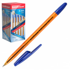 Ручка шариковая ErichKrause® R-301 Amber Stick 0.7, цвет чернил синий (в коробке по 50 шт.)