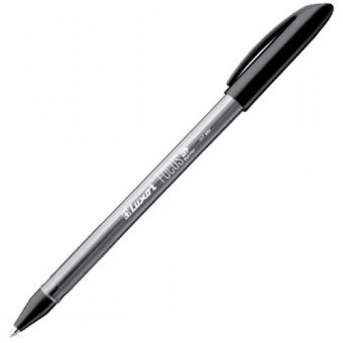 16401/24BX Ручка шариковая черная 0,7мм Luxor Focus Icy