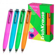 Ручка шариковая автоматическая ErichKrause Poсket Pen Matic&Grip Neon 0.5, цвет чернил синий (в коро Ручка шариковая автоматическая ErichKrause Poсket Pen Matic&Grip Neon 0.5, цвет чернил синий (в коро