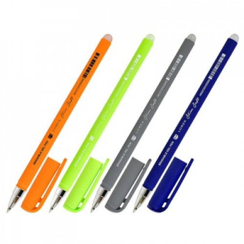 Ручка гелевая стираемая LOREX LX-BASE.DRAFT Slim Soft 0,5 мм синий 1 шт ultra-soft touch
