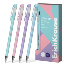 Ручка шариковая ErichKrause ULTRA-30 Stick&Grip Pastel 0.7, Super Glide Technology, цвет чернил сини Ручка шариковая ErichKrause ULTRA-30 Stick&Grip Pastel 0.7, Super Glide Technology, цвет чернил сини