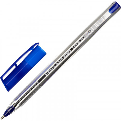 Ручка шариковая PENSAN TRIANGLE треугольная синяя 50/2000 Арт.2021/S50 (арт.2337765) (штрихкод 86924