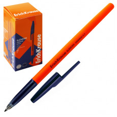 Ручка шариковая ErichKrause Slender Stick Orange 0.7, Super Glide Technology, цвет чернил синий (в к