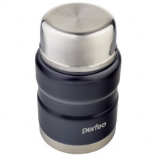 PERFEO Термос для еды с широким горлом, ложкой, объем 0,5 л., черный (PF_E1371)