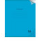 Тетрадь КЛЕТКА 96л. цвет.пласт.обл. plastic cover НЕОН BLUE (96-1369) 1 дизайн