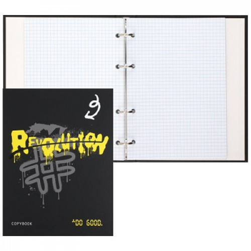Тетрадь КЛЕТКА 80л. ГРАФФИТИ (Т80-2342) (на кольцах)