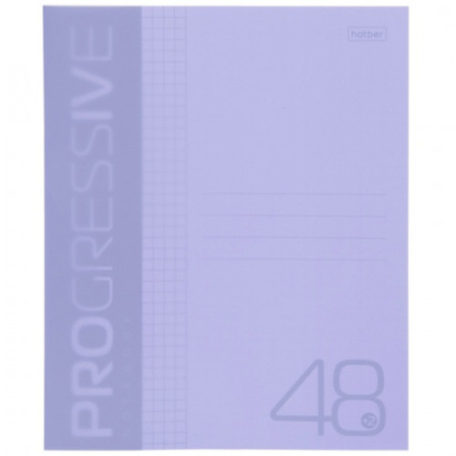 Тетрадь КЛЕТКА 48л. цвет.пласт.обл. plastic cover ПАСТЕЛЬ BLUE (48-1347) 1 дизайн