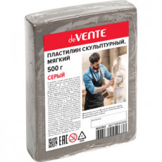 Пластилин скульптурный "deVENTE. ART" серый, 500 г, пленка, мягкий