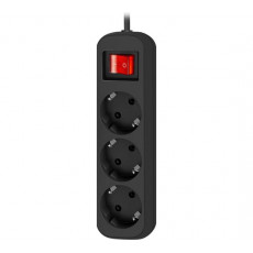 Удлинитель с заземлением G318 Выключатель, 1.8 м, 3 розетки, DEFENDER