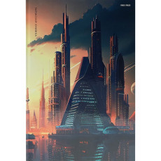 ЗАПИСНАЯ КНИГА А4 160л. ВЫСОТКИ МЕГАПОЛИСА - 1 (160-9596) (перепл. 7БЦ, глянц.ламинация)