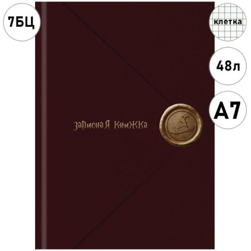 ЗАПИСНАЯ КНИЖКА А7 48л. ВОЛШЕБНОЕ ПИСЬМО (ЗК48-0786) перепл. 7БЦ, глянц. ламинация