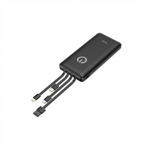 Perfeo Powerbank ABSOLUTE 10000mah In Micro usb,USB /Out USB,Micro usb,Type-C,Lightning, 2.1А/ Black