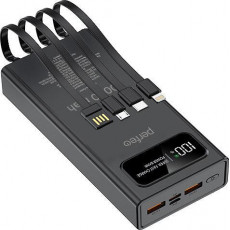 Perfeo Powerbank Universal 20000mah PD+QC3.0/In all/Out USB,Micro usb,Type-C,Lightnin,3А/22.5W/Black