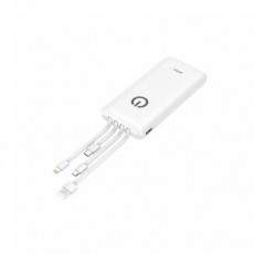 Perfeo Powerbank ABSOLUTE 10000mah In Micro usb,USB /Out USB,Micro usb,Type-C,Lightning, 2.1А/ White