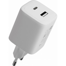 Блок питания сетевой 1 USB, 1 Type-C DEFENDER UPA-145 45Вт с технологией GaN, белый (1/50)