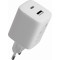 Блок питания сетевой 1 USB, 1 Type-C DEFENDER UPA-145 45Вт с технологией GaN, белый (1/50)