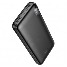 Аккумулятор внешний HOCO J128 Powerful, 10000mAh, 2 USB выхода, LED индикатор, цвет: чёрный (1/70)