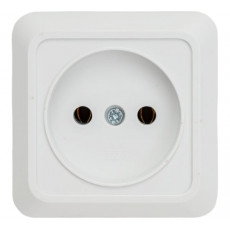 Розетка одинарная BOLLETO белая накладной 7022 IN HOME, арт. 4680005959785