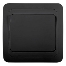 Выключатель одноклавишныйCLASSICO черный 2021B INHOME, арт. 4690612061078