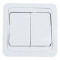 Выключатель двухклавишныйCLASSICO белый 2023 INHOME, арт. 4680005959860