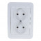 Розетка двойная CLASSICOбелая 2102 IN HOME, арт.4680005959914