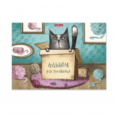 Альбом для рисования на клею ErichKrause Cat & Box, А4, 30 листов