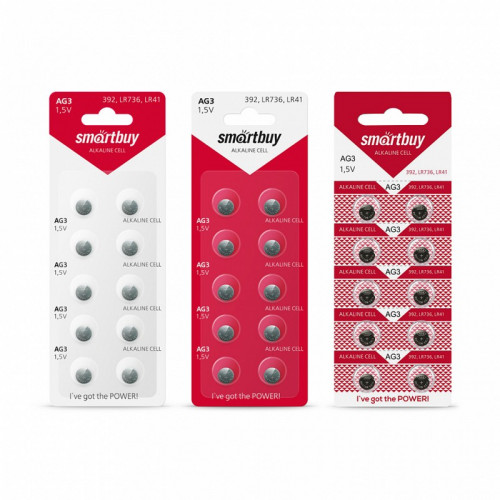 Батарейка SMARTBUY AG3 щелочная 1 шт.