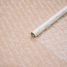 А Пленка прозрачная с рисунком "Письмо по диагонали" Белое 70см 200гр А Пленка прозрачная с рисунком "Письмо по диагонали" Белое 70см 200гр