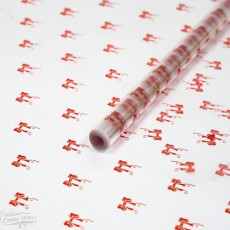 А Пленка прозрачная с рисунком "Бантики" Красный 70см 200гр А Пленка прозрачная с рисунком "Бантики" Красный 70см 200гр