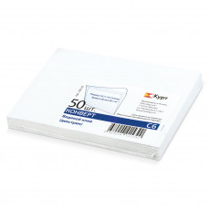 Конверты С6 (114х162 мм), клей, 80 г/м2, КОМПЛЕКТ 50 шт., вну. запечатка, 200.50