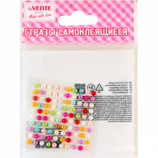 Стразы самоклеящиеся Pearl 4mm DIY