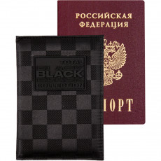 Обложка для паспорта TOTAL BLACK