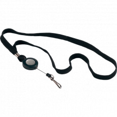 Держатель для бейджа с рулеткой, на ленте