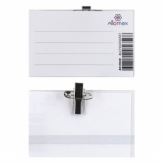 Бейдж с булавкой и клипом