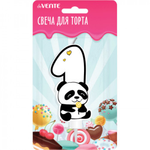Свеча-цифра для торта Панда