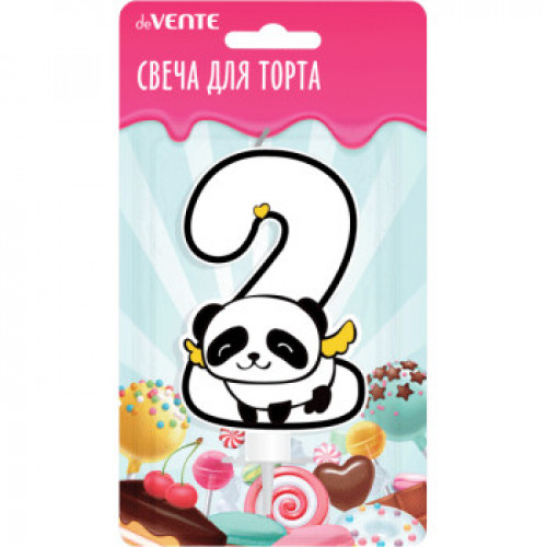 Свеча-цифра для торта Панда