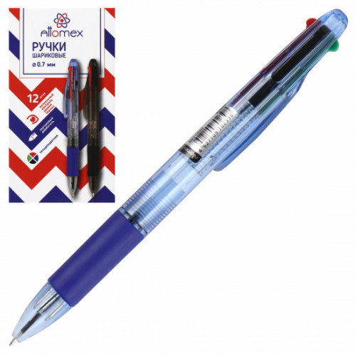 Ручка шариковая автоматическая 4 в 1