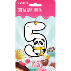 Свеча-цифра для торта Панда