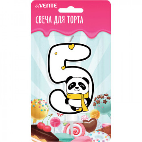 Свеча-цифра для торта Панда