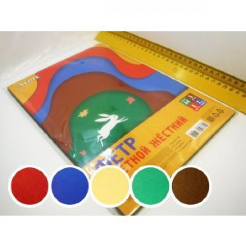 Фетр цветной жесткий Яркие цвета HOBBY CREATIVE